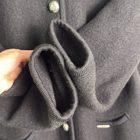 Geiger Black Wool Cardigan Sweater Made in Austria Sz EU 38 - Picture 8 of 12